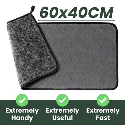 Crystal™ XXL - El Paño Mágico para Vidrios y Cristales (60×40 cm)